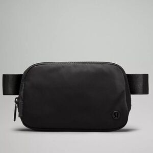lululemon 1L Black Everywhere Belt Bag Fanny Pack Water Repellent Black Logo
